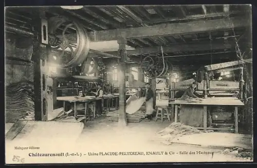 AK Châteaurenault /I.-et-L., Usine Placide-Peltreau, Enault & Cie, Salle des Marteaux