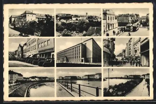 AK Ungvár, Ortspartie, Strassenpartie, Uferpartie