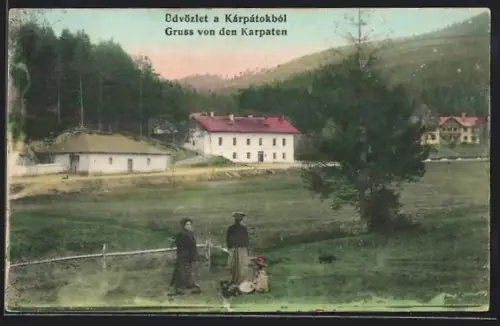 AK Gyertiyanliget /Kárpátok, Ortspartie