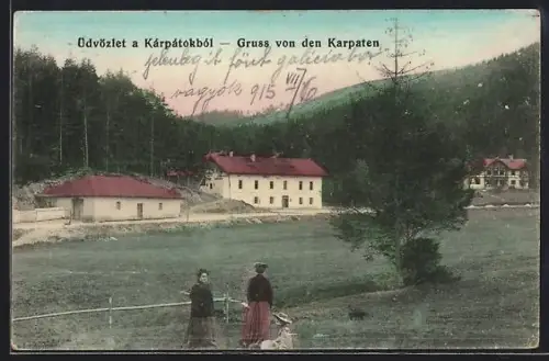 AK Gyertiyanliget /Kárpátok, Ortspartie