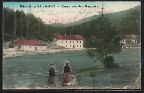 AK Gyertiyanliget /Kárpátok, Ortspartie