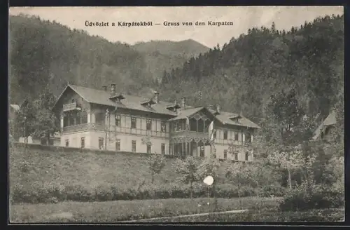 AK Gyertiyanliget /Kárpátok, Hotel