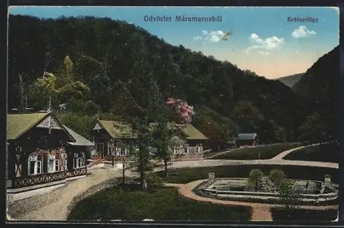 AK Maramaros, Erdésvölgy, Ortsansicht