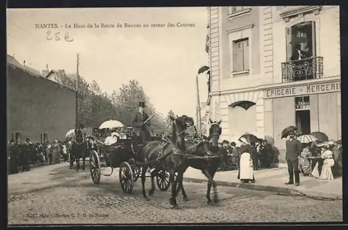AK Nantes, Le Haut de la Route de Rennes au retour des Courses