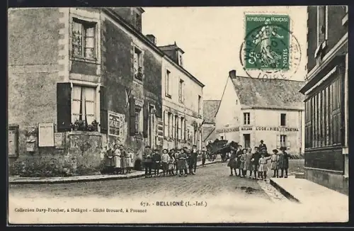AK Belligné /L.-Inf., Une rue