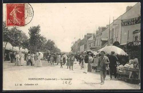 AK Pornichet /Loire-Inf., Le marché
