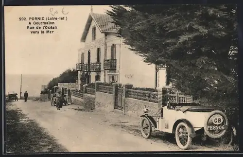 AK Pornic /Loire-Inf., A Gourmalon, Rue de l`Océan vers la Mer