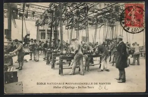 AK Nantes, École Nationale Professionnelle, Atelier d`Ajustage, Section Tours