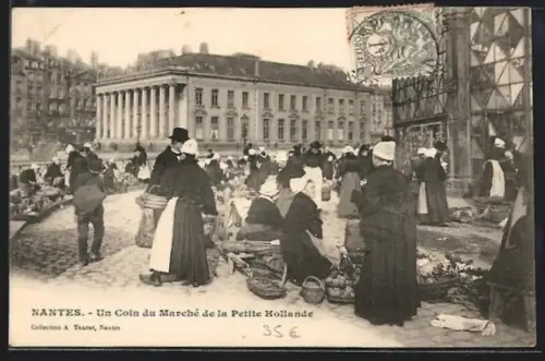 AK Nantes, Un Coin du Marché de la Petite Hollande