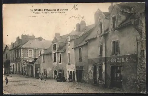 AK Nantes, Vieilles Maisons, rue de Barbin