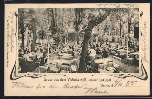 AK Berlin-Tiergarten, Victoria Zelt