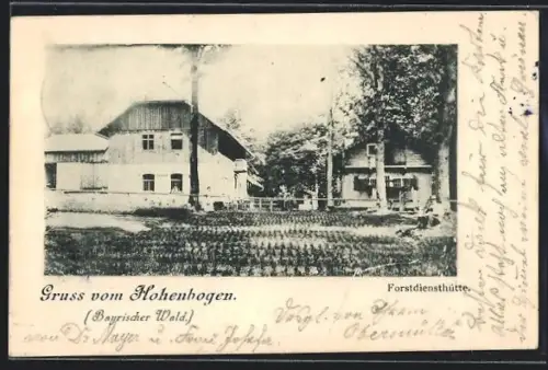 AK Arber /Bayrischer Wald, Hohenbogen, Forstdiensthütte