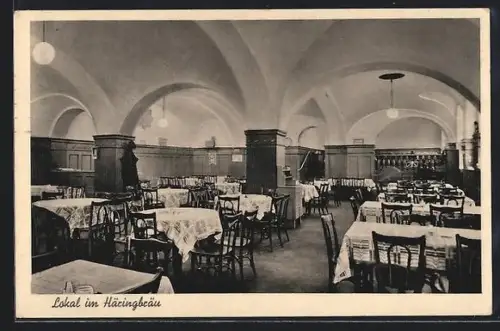 AK Augsburg, Lokal im Häringbräu, Inh. Gg. Greinbold