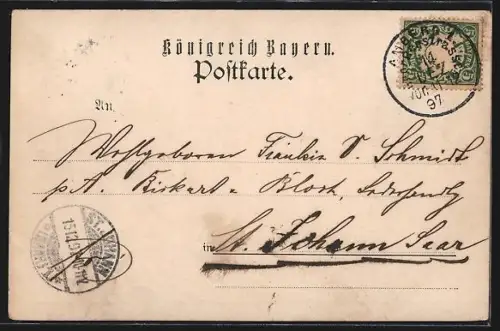 AK Amberg, Pfarrkirche, Mariahilfberg, Rathaus