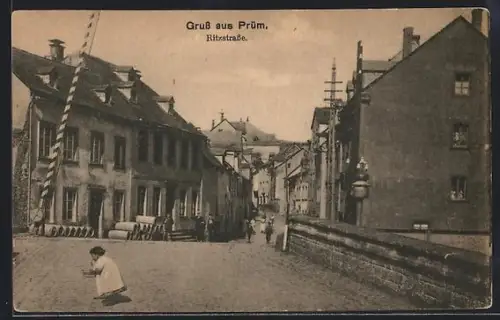 AK Prüm, Ritzstrasse mit Schranke