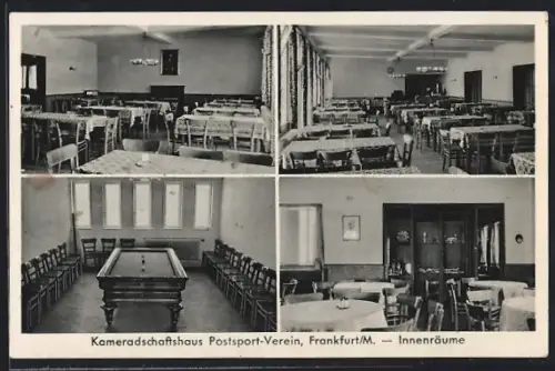 AK Frankfurt-Ginnheim, Kameradschaftshaus Postsport-Verein, Innenräume