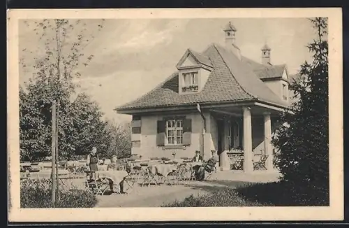 AK Augsburg, Parkhäuschen in den Siebentisch-Anlagen