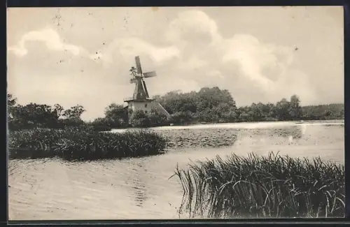 AK Düshorn, Windmühle in der Heide