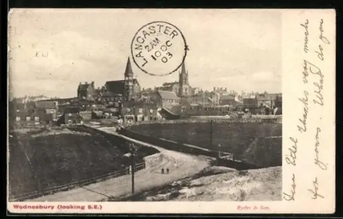 AK Wednesbury, Panorama looking S. E.