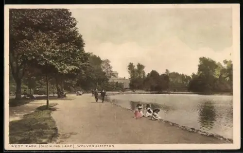 AK Wolverhampton, West Park showing Lake