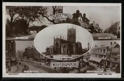 AK Wolverhampton, St. Peter`s Church, Chapel Ash, Victoria Street