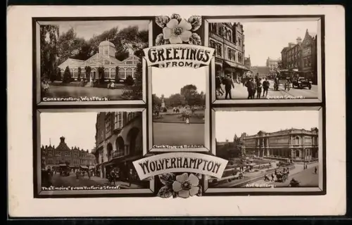 AK Wolverhampton, Conservatory, Queen Square, Art Gallery