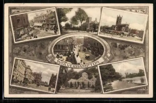 AK Wolverhampton, St. Peter`s Church, Grammar School, West Park