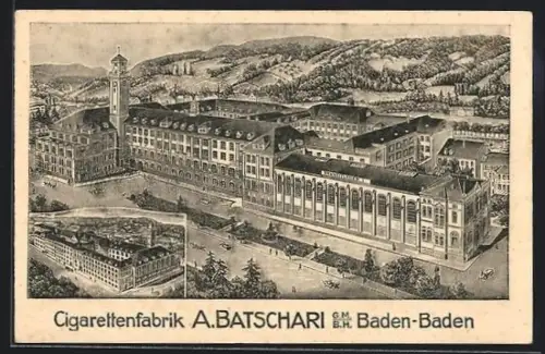 AK Baden-Baden, Zigarettenfabrik A. Batschari