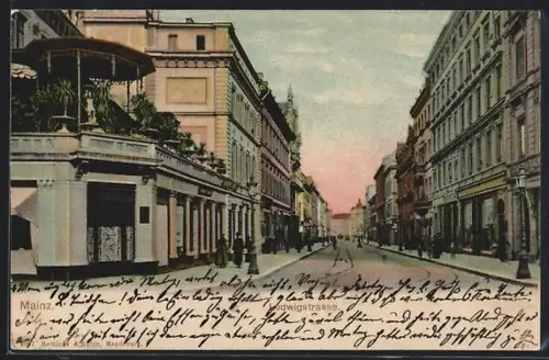 AK Mainz, Blick in die Ludwigstrasse