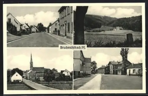 AK Bruchmühlbach /Pf., Kirche, Strassenpartie, Ortspartie