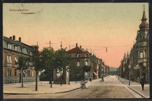 AK Kaiserslautern, Kaiserstrasse mit Passanten