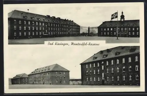 AK Bad Kissingen, Manteuffel-Kaserne,  auf dem Hof