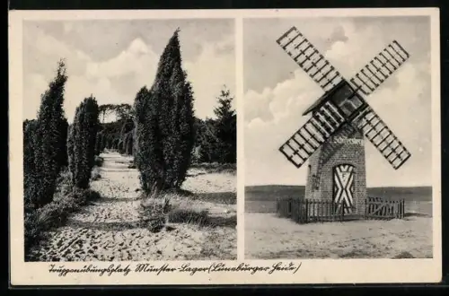 AK Munster, Truppenübungsplatz Munster-Lager, Häuschen auf dem kl. Schäfersberg