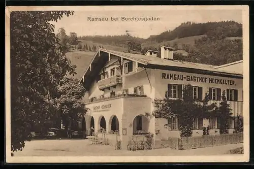AK Ramsau bei Berchtesgaden, Gasthof Hochkalter