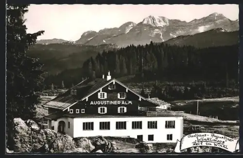 AK Reit im Winkl, Alpengasthof Augustiner Alm