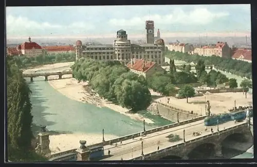 AK München, Deutsches Museum, Strassenbahn