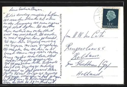 AK Soltau /Hann., Rathaus, Marktstrasse, Poststrasse