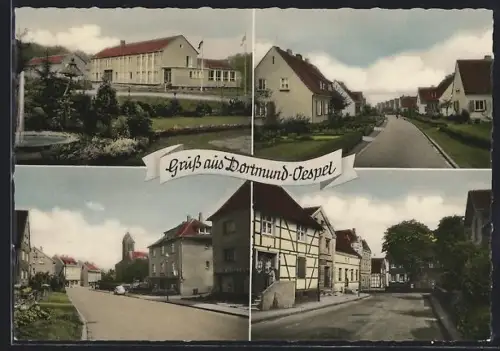 AK Dortmund-Oespel, Ortspartie, Strassenpartien