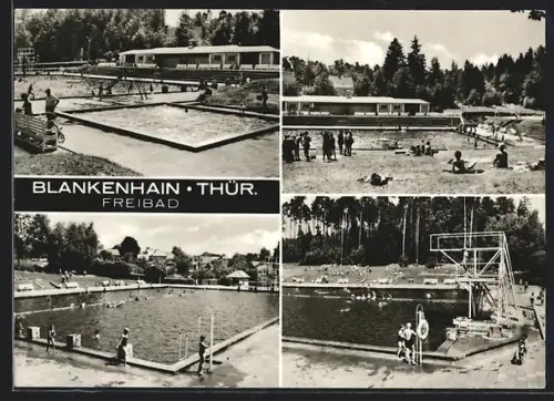 AK Blankenhain /Thür., Freibad, Mehrfachansicht
