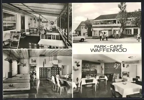 AK Waffenrod-Hinterrod /Thür. Wald, Park-Cafe, Innenansichten