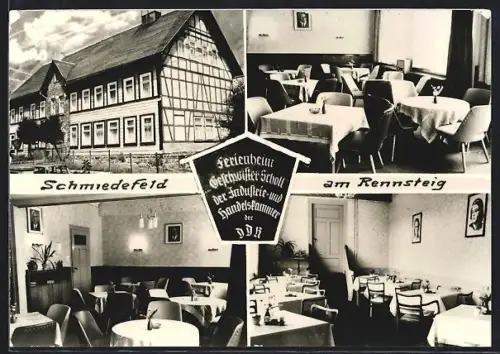 AK Schmiedefeld am Rennsteig, Ferienheim Geschwister Scholl der IHK, Innenansichten