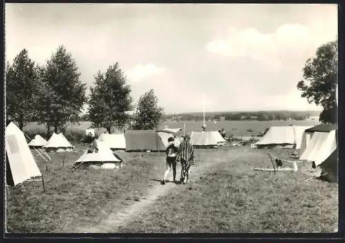 AK Plau /Meckl., Zeltplatz Zuruf