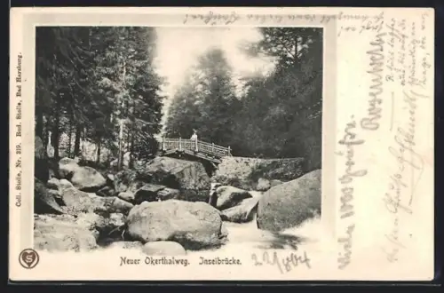 AK Oker, Neuer Okerthalweg und Inselbrücke