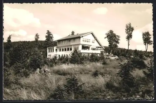 AK Hahnenklee /Oberharz, Cafe-Restaurant Kreuzeck