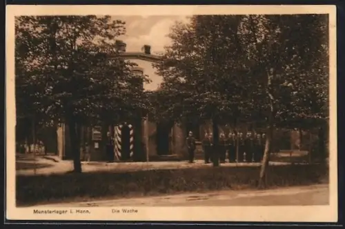 AK Munsterlager i. Hann, Wache mit Soldaten