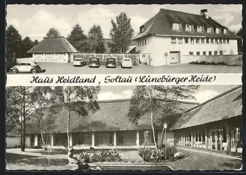 AK Soltau /Lüneburger Heide, Hotel Haus Heidland, Hof