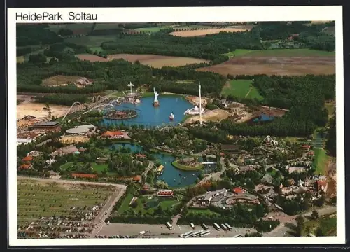 AK Soltau, Heide-Park, Teilansicht, Fliegeraufnahme
