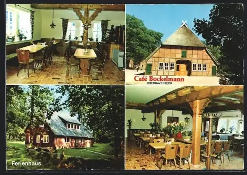 AK Oberhaverbeck, Cafe Bockelmann mit Ferienhaus
