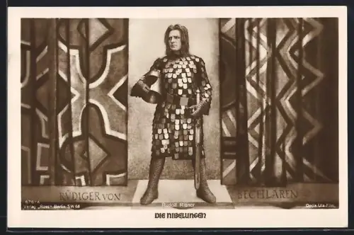 AK Die Nibelungen, Rudolf Richter als Rüdiger von Bechlaren