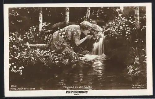 AK Die Nibelungen I. Teil, Siegfried an der Quelle